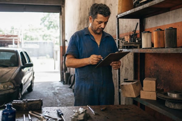 Peça parada há meses no estoque da oficina, com checklist para descobrir o que encalhou